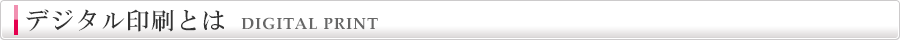 デジタル印刷とは｜degital_print